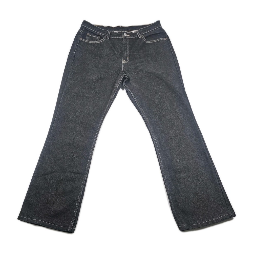 Vintage Levis 515 Boot Cut Lower Rise Black Denim Jeans Size 14 Mis L Excellent